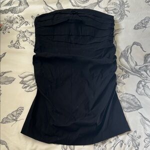 Anthropologie Black Strapless Dress